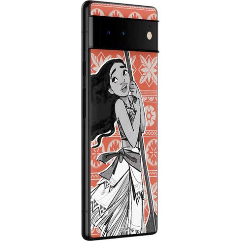 Disney Moana Character Tropical Print Art Google Pixel 6 Pro Skin